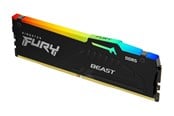 RAM - Kingston FURY Beast RGB DDR5-6000 - 16GB - CL36 - Single Channel (1 pcs) - AMD EXPO - Sort med RGB - KF560C36BBE2A-16