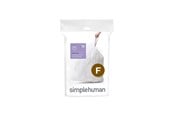 Rengøring - Simplehuman Kode F skræddersyede affaldsposer, pakke med 20, hvid - CW0165