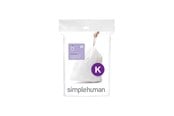 Rengøring - Simplehuman Kode K skræddersyede affaldsposer, pakke med 20, hvid - CW0171