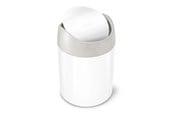 Affaldssortering - Simplehuman 1,5L mini affaldsspand, hvid - CW2079