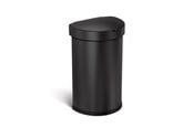 Affaldssortering - Simplehuman 45L halvrund sensor skraldespand, sort - ST2044