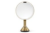 Makeupspejl - Simplehuman Sensor spejl med touch-kontrol lysstyrke og dobbelt lysindstilling, messing - ST3061