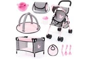 Dukke, bamse og udstyr - Bayer Design Buggy Set with Butterflies - 21533AB