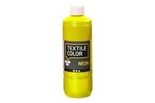 Kreativt Legetøj - Creativ Company Textile Color Semi-opaque Textile Paint - Neon Yellow 500ml - 34212
