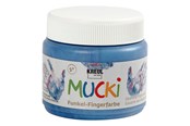Kreativt Legetøj - Creativ Company Mucki Finger Paint - Blue Metallic 150ml - 34755