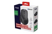 Mus - Trust Ozaa+ - mouse - multi-device - Bluetooth 2.4 GHz - black - Mus - Optisk - 6 knapper - Sort - 24820
