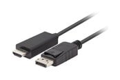 Skærmkabel - Lanberg adapter cable - DisplayPort / HDMI - 1.8 m - CA-DPHD-11CC-0018-BK