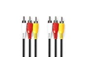 Skærmkabel - Nedis CVGL24300BK20 composite video cable - CVGL24300BK20