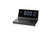 Mobil - Adaptere & Opladere - Nedis Alarm clock with wireless charging - WCACQ20BK