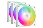 Kabinet Køler - ID-Cooling AS-120-ARGB-W TRIO - Kabinet køler - 120mm - Hvid med RGB - 27 dBA - AS-120-ARGB-W TRIO