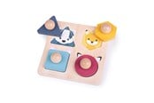 Babylegetøj - Bigjigs Stud puzzle Forest animals - 34019