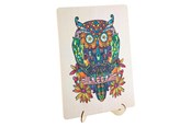 Puslespil - Creative Craft Group Wooden Jigsaw Puzzle Owl 133pcs. Wood - 400082