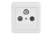 Netværkstilbehør - Nedis wall plate box - SWBX100WT