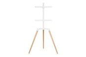 Vægbeslag, AV-Beslag & AV-Møbler - Nedis TVSM7060WT stand - tripod - for LCD TV - white beech - Maks 35 kg - Maks størrelse 65" - TVSM7060WT