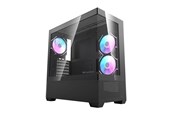 Kabinet - Darkflash DS900 AIR computer case (black) + 6 ARGB - Kabinet - Miditower - Sort - DS900 Air Black + fa