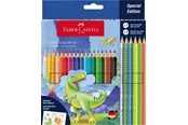 Skrive- og Tegneværktøjer - Faber-Castell Grip 2001 akvarel Dino 18+6 - 201546