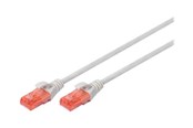 Netværkskabel - DIGITUS patch cable - 2.5 m - grey - Grå - 2.5m - DK-1617-025