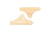 Trælegetøj - Bigjigs Wooden Rails - T-junction 2 pcs. - BJT108