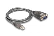 Netværksadapter (netkort, printserver mv.) - DeLOCK Adapter USB 2.0 Type-A to 1 x Serial RS-232 D-Sub 9 pin male - 61400