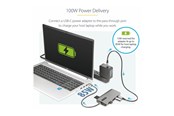 Dockingstation - StarTech.com USB-C Triple-Monitor Multiport Adapter - Triple 4K - 100W - 154B-USBC-MULTIPORT