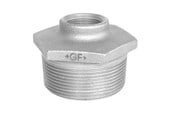 Gevindfittings - +GF+ nippelmuffe galvaniseret 4 - 2 1/2'' - 770241252