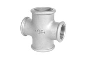 Gevindfittings - +GF+ kryds galvaniseret 1-1/2'' - 770180216