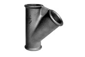 Gevindfittings - +GF+ tee 45° sort 1 1/4'' - 770165107