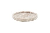 Boligindretning - Meraki - Marble Tray Ø 25 cm - Beige (312530012) - Mkma012/312530012