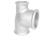 Gevindfittings - +GF+ tee 90° galvaniseret reduceret 2-1 1/2-1 1/2'' - 770130290