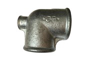 Gevindfittings - +GF+ tee 90° galvaniseret reduceret 1 1/2-1 1/2-1 1/4'' - 770130276