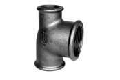 Gevindfittings - +GF+ tee 90° sort reduceret 2-1-1 1/2'' - 770130184