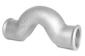 Gevindfittings - +GF+ overbøjning galvaniseret 1'' - 770085206