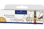 Skrive- og Tegneværktøjer - Faber-Castell Pitt artist pen Calligrafi sæt 4 ass - 167505