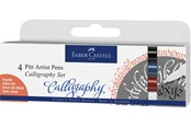 Skrive- og Tegneværktøjer - Faber-Castell Pitt artist pen Calligrafi sæt 4 ass - 167504