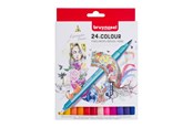 Kreativt Legetøj - Bruynzeel Fineliner Brush Pens 24 pcs. - 60325024