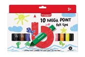 Kreativt Legetøj - Bruynzeel Kids Mega Felt-tip Pens 10 pcs. - 60122002
