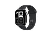 Smartwatch & Sportsur - Apple Watch Series 10 GPS + Cellular 42mm - Jet Black Aluminium Case with Black Sport Band - S/M - MWX63QN/A