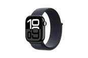 Smartwatch & Sportsur - Apple Watch Series 10 GPS + Cellular 42mm - Jet Black Aluminium Case with Ink Sport Loop - MWX83QN/A