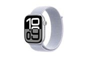 Smartwatch & Sportsur - Apple Watch Series 10 GPS + Cellular 46mm - Silver Aluminium Case with Blue Cloud Sport Loop - MWY23QN/A