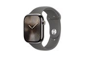 Smartwatch & Sportsur - Apple Watch Series 10 GPS + Cellular 46mm - Titanium Case with Stone Grey Sport Band - M/L - MWYA3QN/A