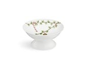 Borddækning - Kähler Hammershøi Christmas Bowl on stand Ø16 cm - White w. deco - 693131