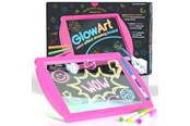 Kreativt Legetøj - Marvins Magic Glow Art - Neon Effect Drawing Board - Pink - MMG009P