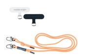 Mobil - Andet Tilbehør - Mobile Origin Lanyard rope 6 mm - Peach Fuzz - 82 - 163cm - LYR-UNI-PCFZ