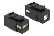 Netværkstilbehør - DeLOCK Keystone Module USB 2.0 A Female > USB 2.0 B Female - 86370