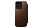 Mobil - Covers & Cases - Nomad Modern Leather Folio - iPhone 16 Pro | Brown |  Leather - NM01679585