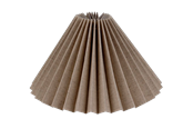 Lamper - Alpe Design Plisseret lampeskærm grå hør 15 cm - 41415512