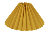 Lamper - Alpe Design Plisseret lampeskærm gul hør 21 cm - 4142142