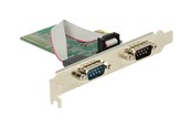 Netværksadapter (netkort, printserver mv.) - DeLOCK PCI Express Card > 2 x Serial RS-232 - 89555