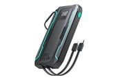Powerbank - Joyroom Powerbank JR-L017 10000mAh 22.5W with Lightning + USB-C cable (black) Powerbank - Sort - 10000 mAh - JR-L017
