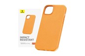 Mobil - Covers & Cases - Baseus Phone Case for iPhone 15 ProMax Fauxther Series (Orange) - P60157304713-03